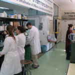 students in the lab for water desaliration